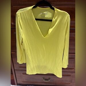INC 3/4 sleeve v neck